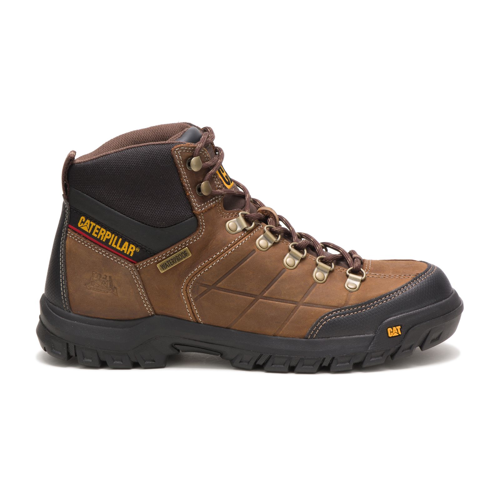 Caterpillar Boots Pakistan - Caterpillar Threshold Waterproof Mens Work Boots Brown (869017-YXU)